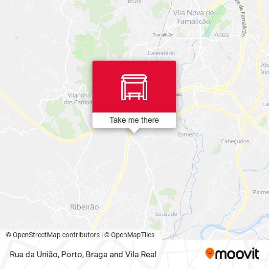 Rua da União mapa