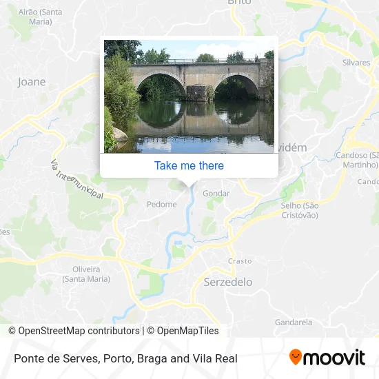 Ponte de Serves map