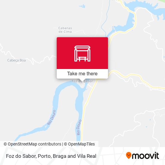 Foz do Sabor mapa