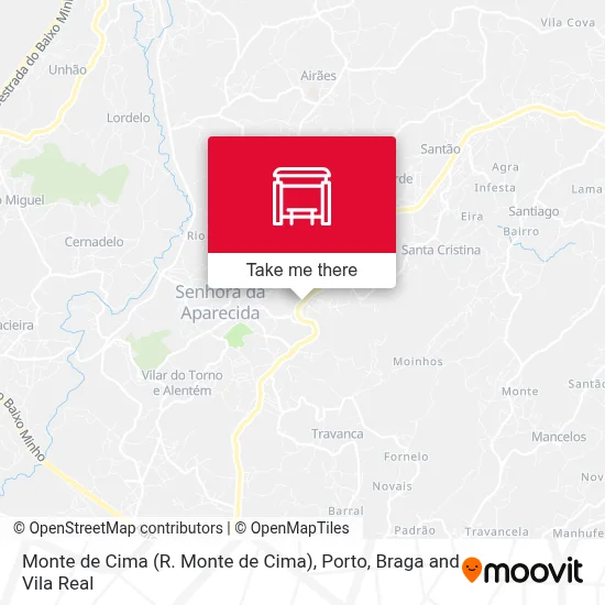 Monte de Cima map