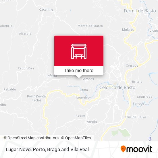 Lugar Novo map