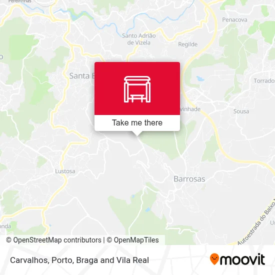 Carvalhos map