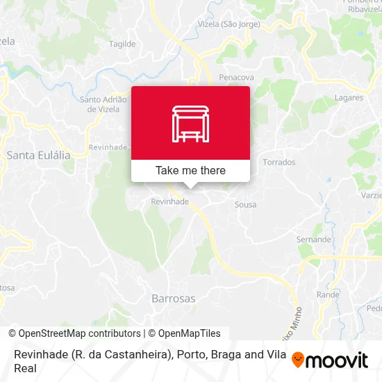 Revinhade (R. da Castanheira) mapa