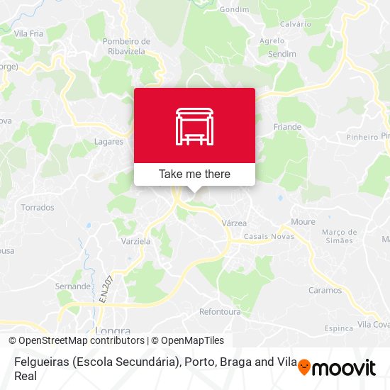 Felgueiras (Escola Secundária) mapa