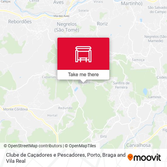Clube de Caçadores e Pescadores map