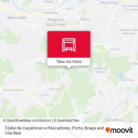 Clube de Caçadores e Pescadores map