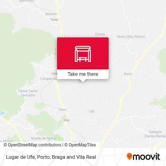 Lugar de Ufe map