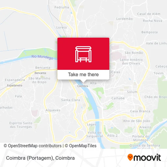 Coimbra (Portagem) map