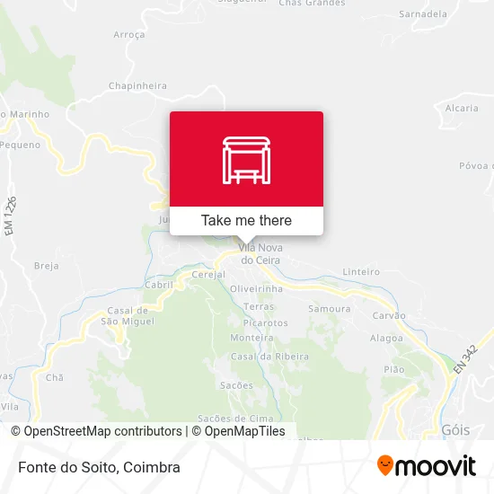 Fonte do Soito map