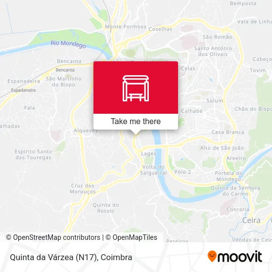 Quinta da Várzea (N17) map