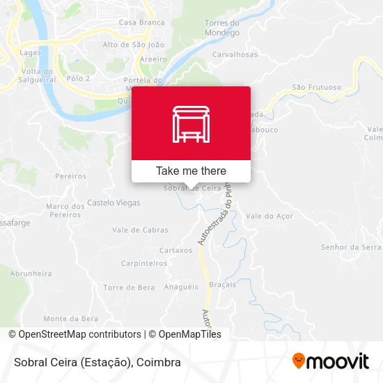 Sobral Ceira (Estação) map