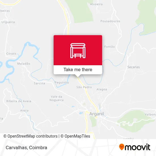 Carvalhas map
