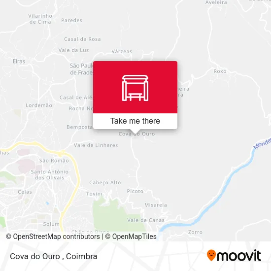 Cova do Ouro map