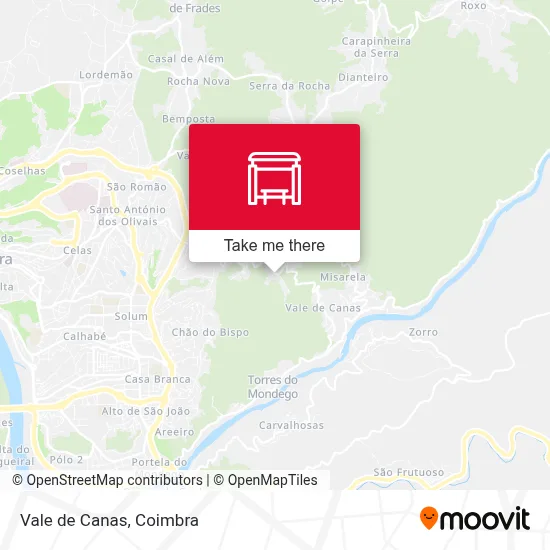 Vale de Canas map
