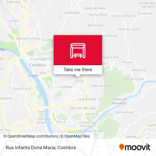 Rua Infanta Dona Maria map