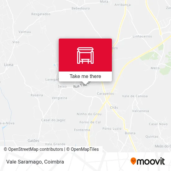 Vale Saramago map