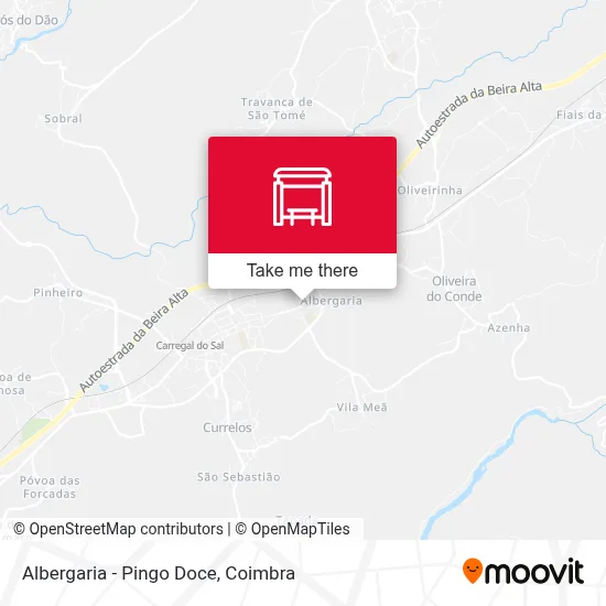 Albergaria - Pingo Doce map
