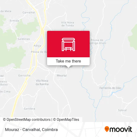 Mouraz - Carvalhal map