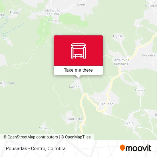Pousadas - Centro map