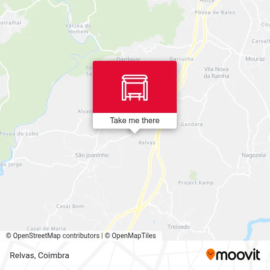 Relvas map