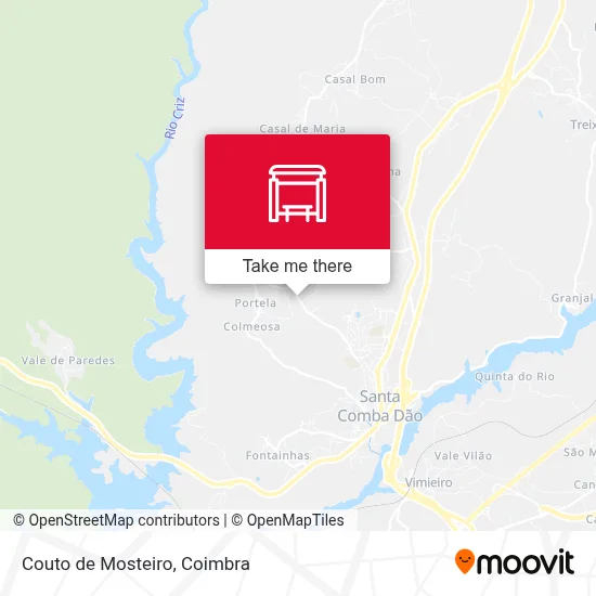 Couto de Mosteiro map