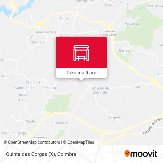 Quinta das Corgas (X) map
