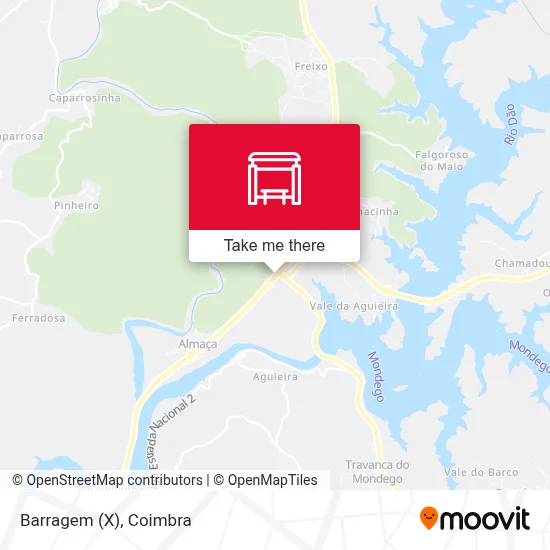 Barragem (X) map