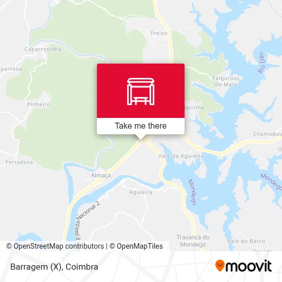 Barragem (X) map