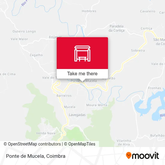 Ponte de Mucela map