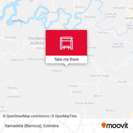 Sarnadela (Barroca) map