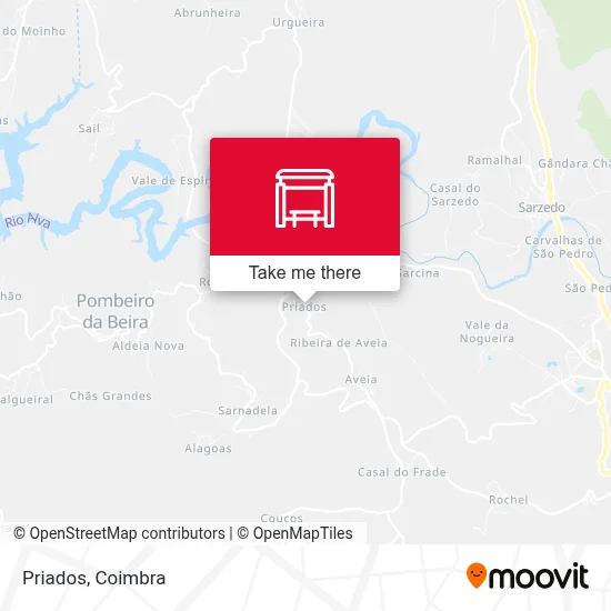 Priados map