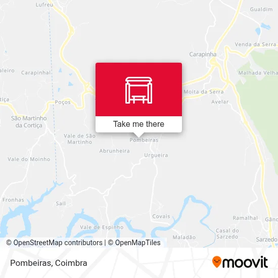 Pombeiras map