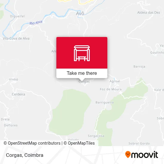 Corgas map