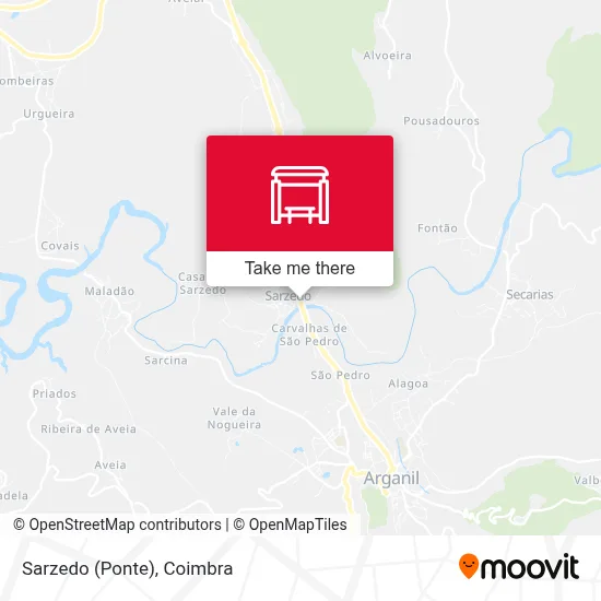 Sarzedo (Ponte) map