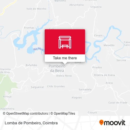 Lomba de Pombeiro map