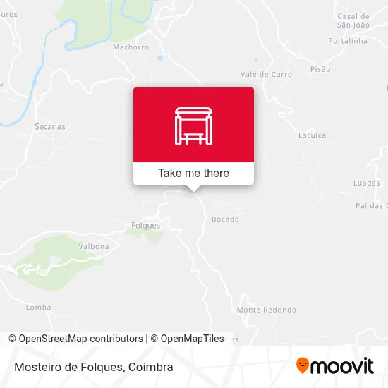 Mosteiro de Folques map
