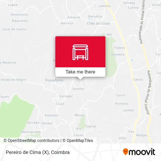 Pereiro de Cima (X) map