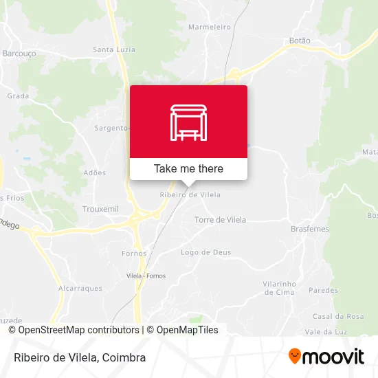 Ribeiro de Vilela map