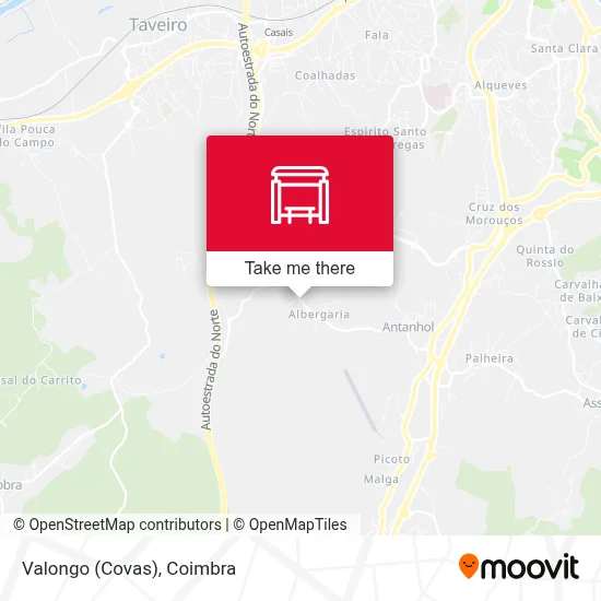 Valongo (Covas) map