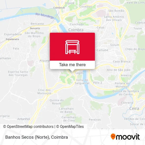 Banhos Secos (Norte) map