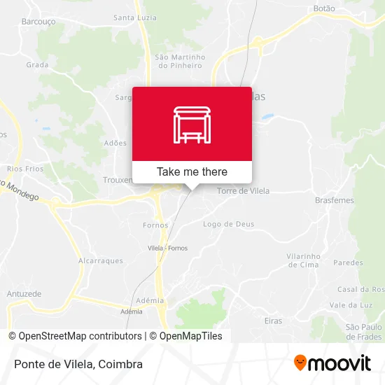 Ponte de Vilela map