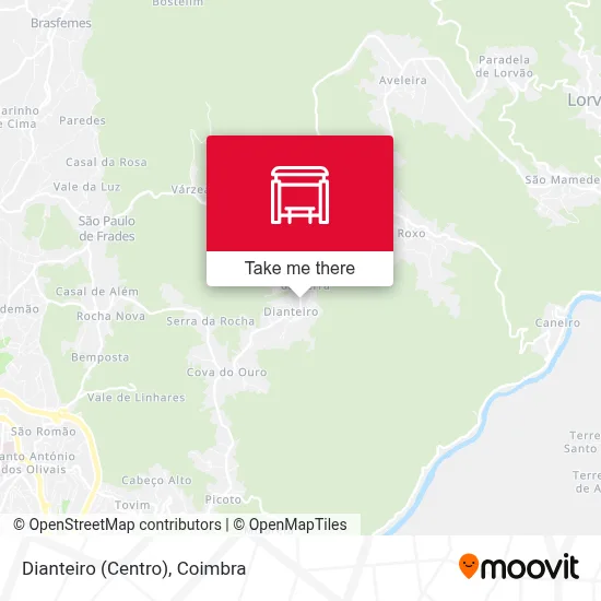 Dianteiro (Centro) map