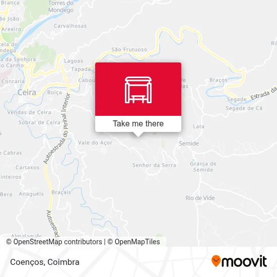 Coenços map