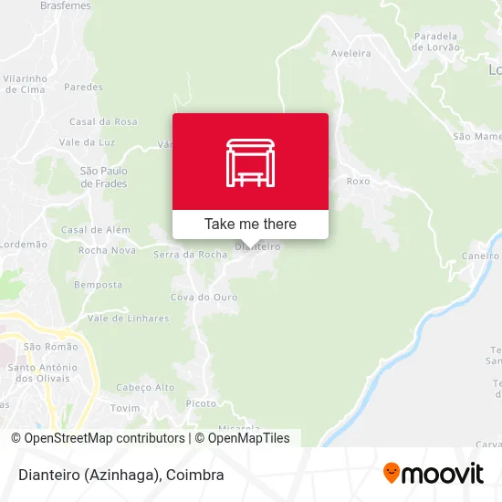 Dianteiro (Azinhaga) map