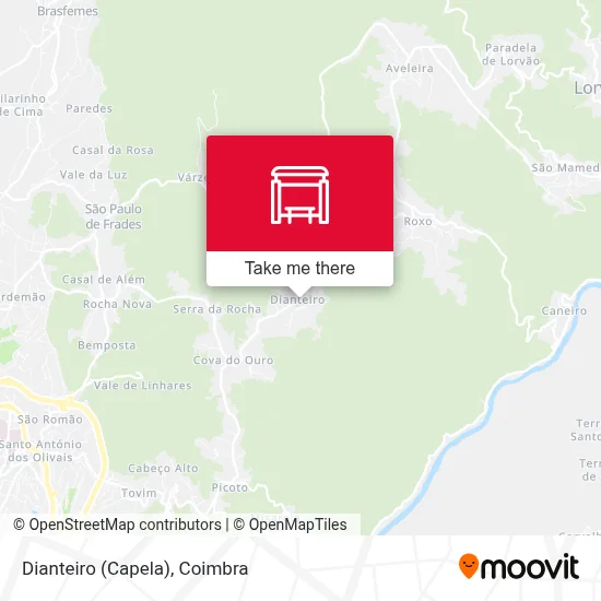 Dianteiro (Capela) map