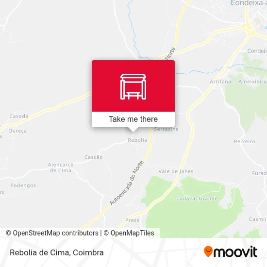 Rebolia de Cima map