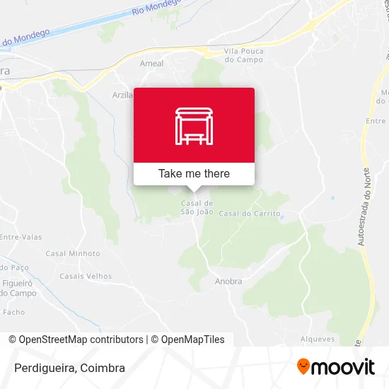 Perdigueira map