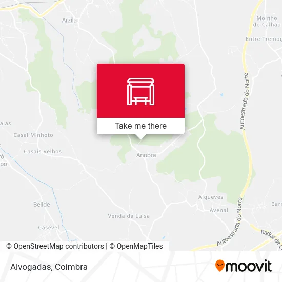 Alvogadas map