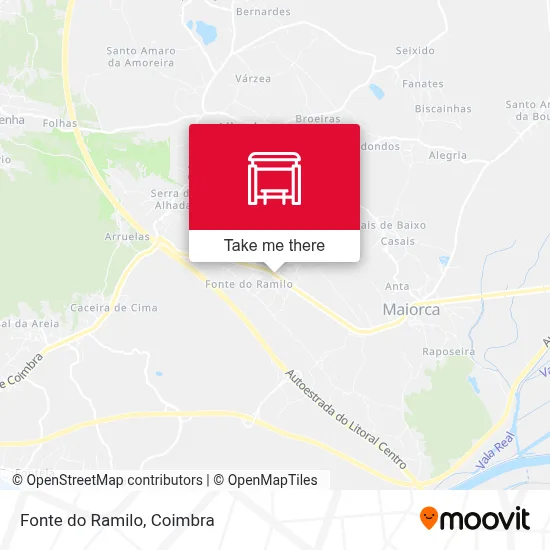 Fonte do Ramilo map