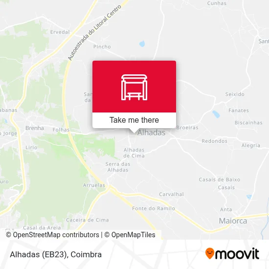 Alhadas (EB23) map